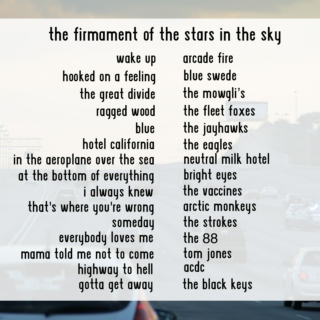 the firmament of the stars in the sky