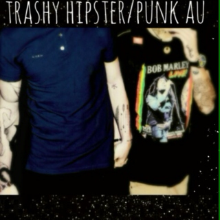 ☮trashy hipster/punk au☮