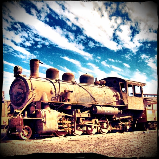 Desert Train at High Noon