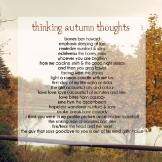 thinking autumn thoughts