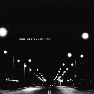 white stripes & city lights