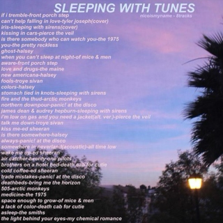 sleeping with tunes