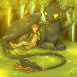 a boy and his dragon