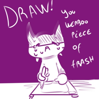 Let's draw you piece of weaboo trash