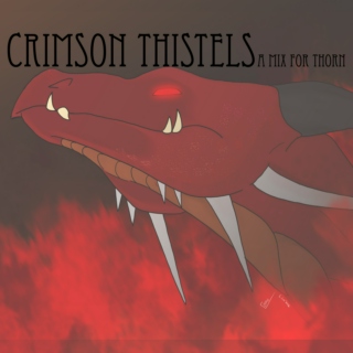Crimson Thistles