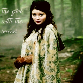 the girl with the bread