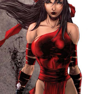 Warrior in red/Elektra