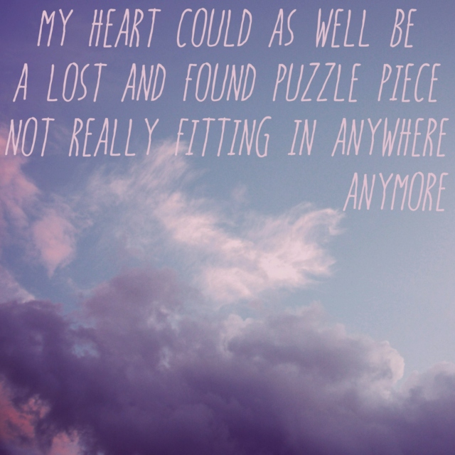 a lost and found puzzle piece