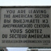 You Are Leaving the American Sector
