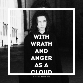 with wrath and anger as a cloud