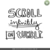 scroll infinitely on tumblr