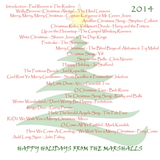 2014 Christmas Cd - from the Marshalls