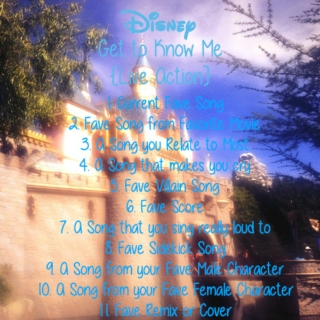 Get to Know Me through Disney {Live Action}