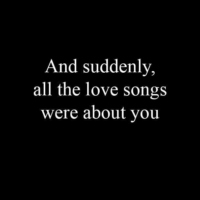 Songs about you 