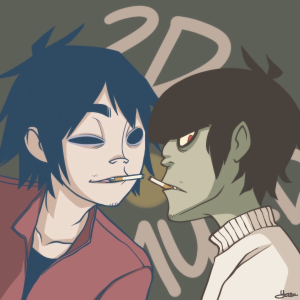 1. Murdoc and 2d music. 