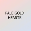 pale gold hearts
