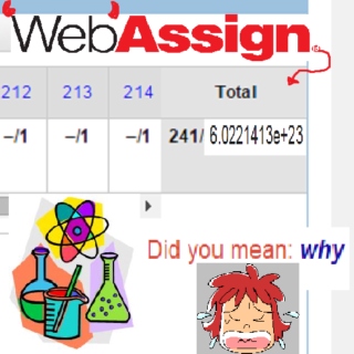 Avogadro's Webassign