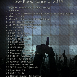 Fave Kpop Songs of 2014