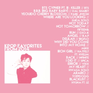 2014 favorites [k-pop]