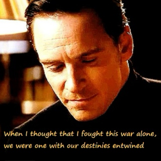 When I thought that I fought this war alone, we were one with our destinies entwined