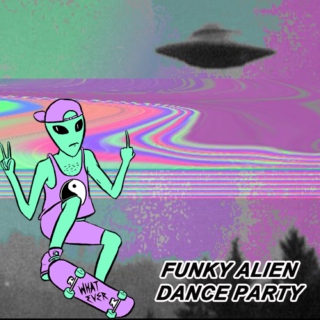 funky alien dance party