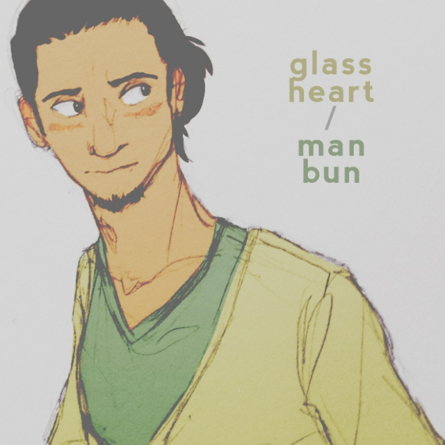 glass heart / man bun