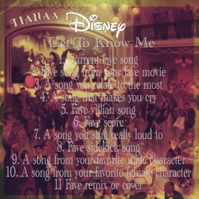 Get to know me: Disney Edition