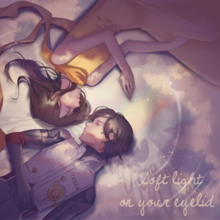 Soft light on your eyelid