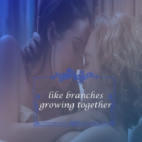 {like branches growing together}