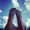 Toes to the sky
