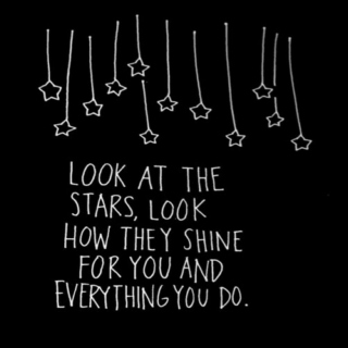 { look at the stars. }