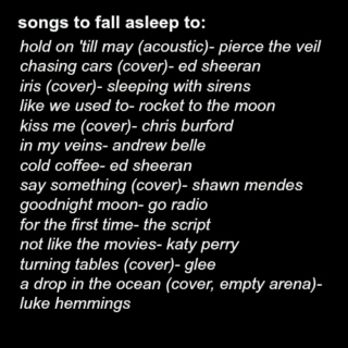 songs to fall asleep to