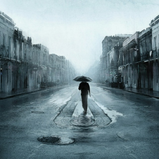 alone in the rain ☂