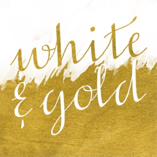 white & gold