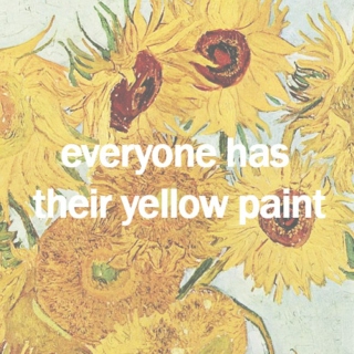 yellow paint.