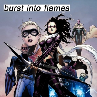 burst into flames