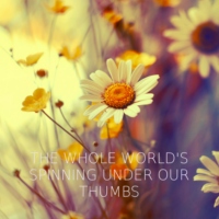 the whole world's spinning under our thumbs