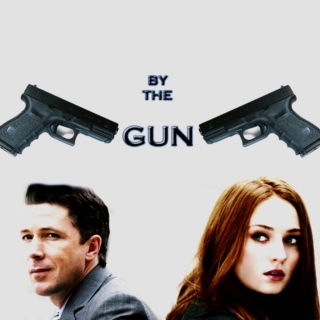 by the gun