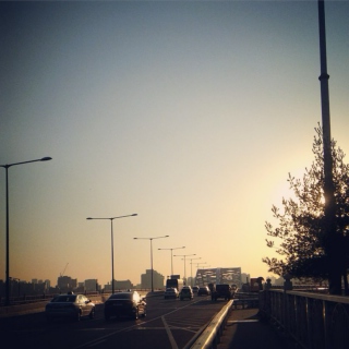 Driving down Yanghwa Bridge