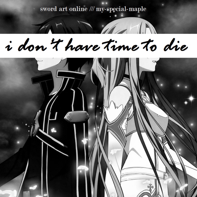 i don't have time to die // sword art online