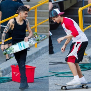 Skateboarding with Zouis