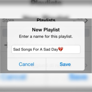 Sad Songs For A Sad Day