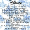Disney Get To Know Me
