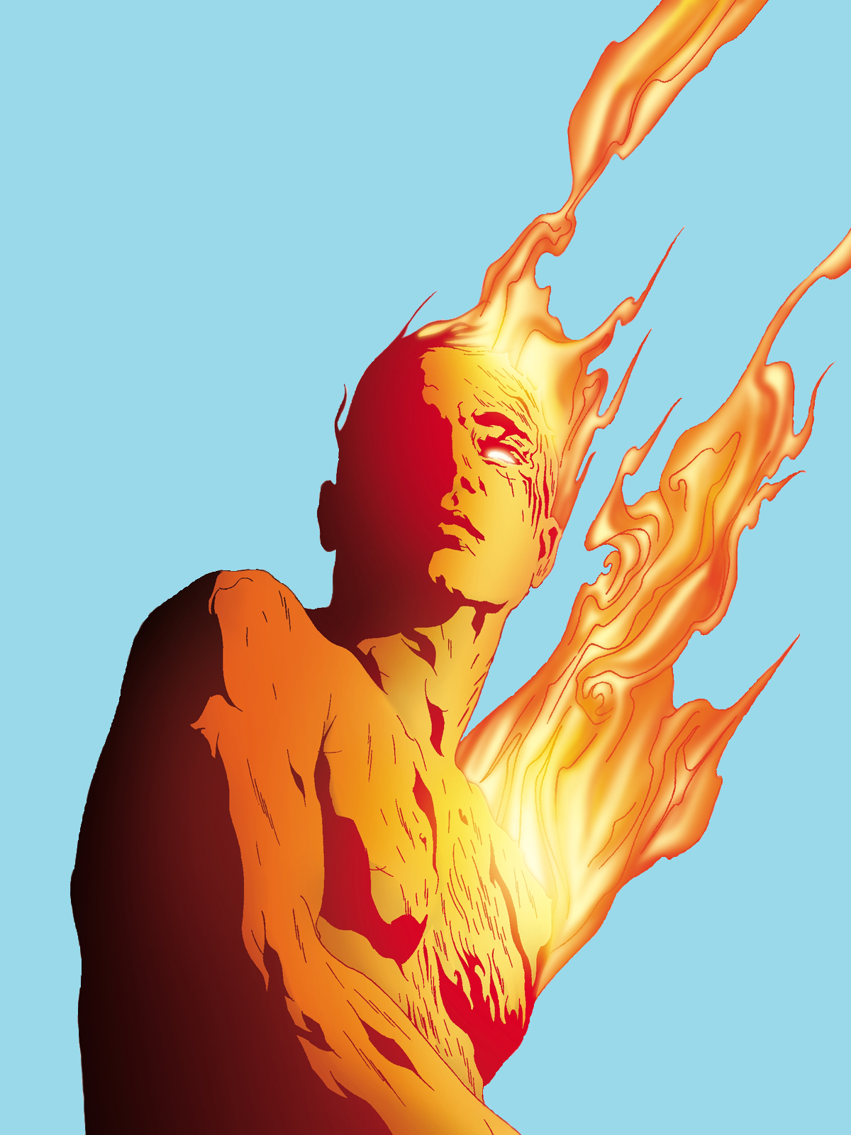 Шаман в моей душе горит. Человек факел Марвел арт. Человек огонь. Огненный человек. Парень в огне.