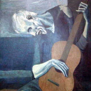 Old Man with Guitar