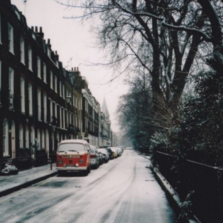 snowy london