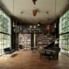an abandon music room