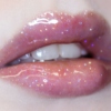 glittery lipgloss