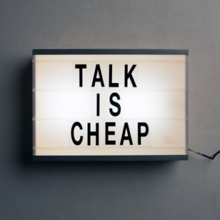 Talk is Cheap 