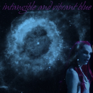 intangible and vibrant blue